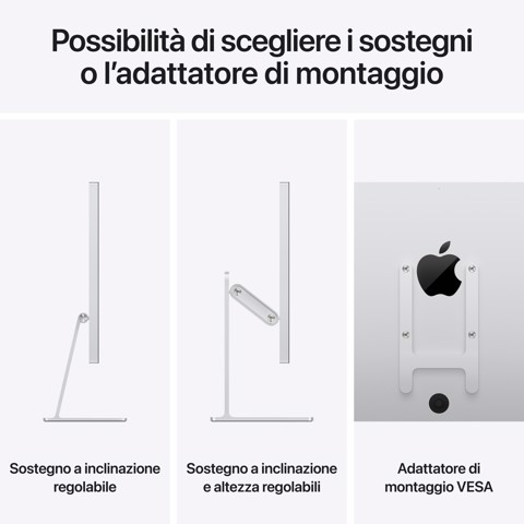 Apple Studio Display - Vetro nanotexture - Sostegno a altezza e inclinazione regolabile
