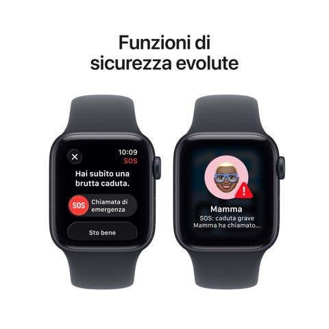 Apple Watch SE (3nd generation) SE 3 GPS 40mm Cassa Alluminio Mezzanotte con Sport Band Mezzanotte - S/M