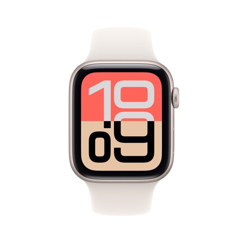 Apple Watch SE (3nd generation) SE 3 GPS 44mm Cassa Alluminio Galassia con Sport Band Galassia - S/M