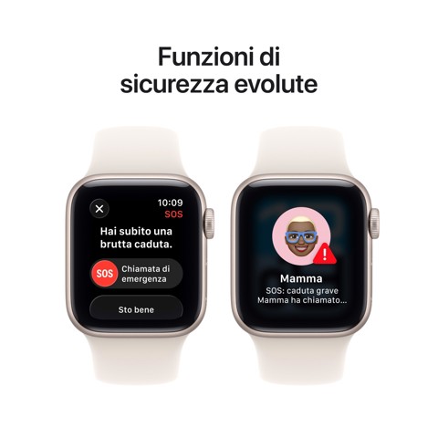 Apple Watch SE (3nd generation) SE 3 GPS + Cellular 40mm Cassa Alluminio Galassia con Sport Band Galassia - S/M