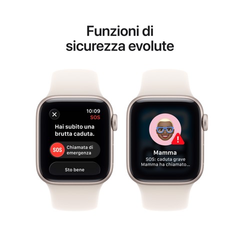 Apple Watch SE (3nd generation) SE 3 GPS + Cellular 40mm Cassa Alluminio Galassia con Sport Band Galassia - M/L
