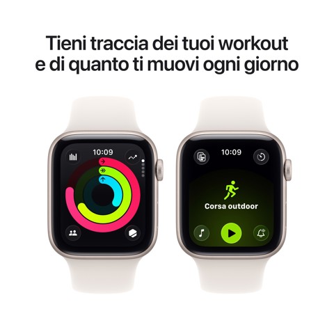 Apple Watch SE (3nd generation) SE 3 GPS + Cellular 44mm Cassa Alluminio Galassia con Sport Band Galassia - M/L