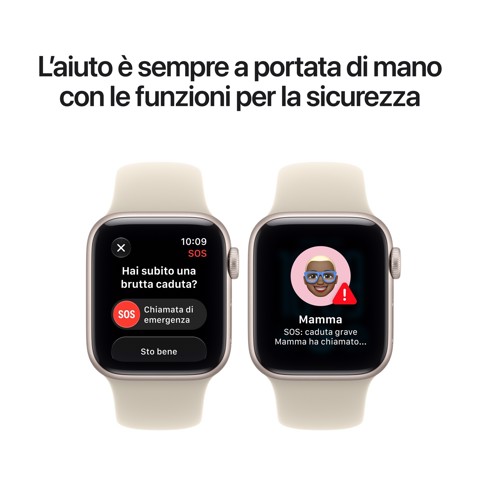 Apple Watch SE (3nd generation) SE 3 GPS + Cellular, Cassa 40 mm in alluminio mezzanotte con Cinturino Sport blu marino - M/L
