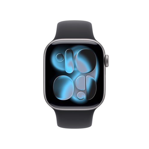 Apple Watch Series 11 GPS + Cellular 42mm Cassa Alluminio Grigio Siderale con Sport Band Nero - S/M