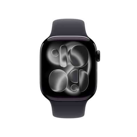 Apple Watch Series 11 GPS + Cellular 42mm Cassa Alluminio Jet Black con Sport Band Nero - M/L