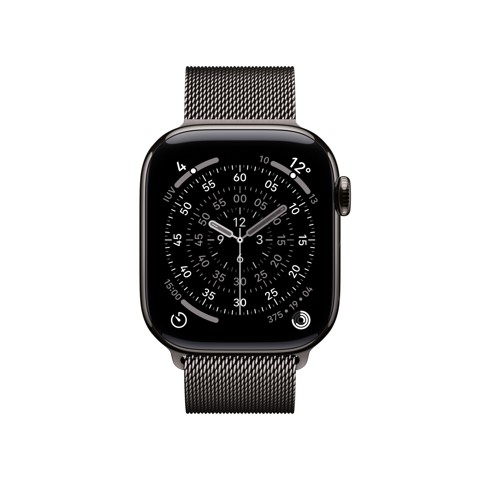 Apple Watch Series 11 GPS + Cellular 42mm Cassa Titanio Ardesia con Loop Milanese Ardesia
