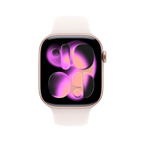 Apple Watch Series 11 GPS + Cellular 46mm Cassa Alluminio Oro Rosa con Band Rosa Fard - S/M
