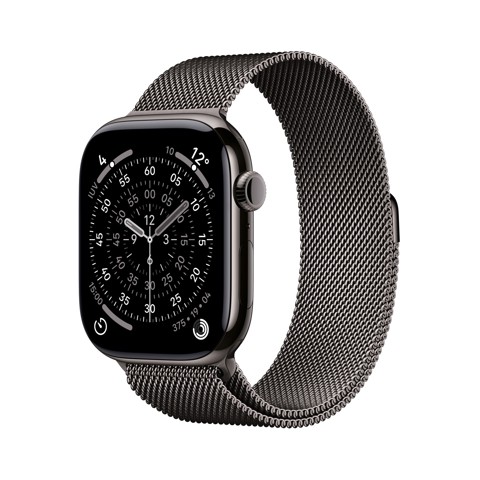 Apple Watch Series 11 Serie 10 GPS + Cellular 46mm Cassa in Titanio con Stone Grey Sport Band - S/M