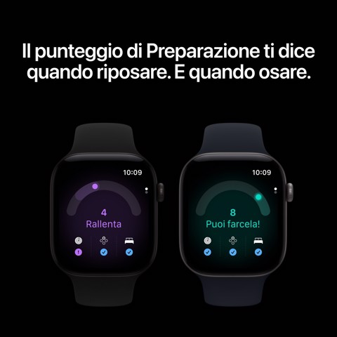Apple Watch Series 12 GPS + Cellular, cassa 42 mm in alluminio nero con cinturino Sport nero - M/L