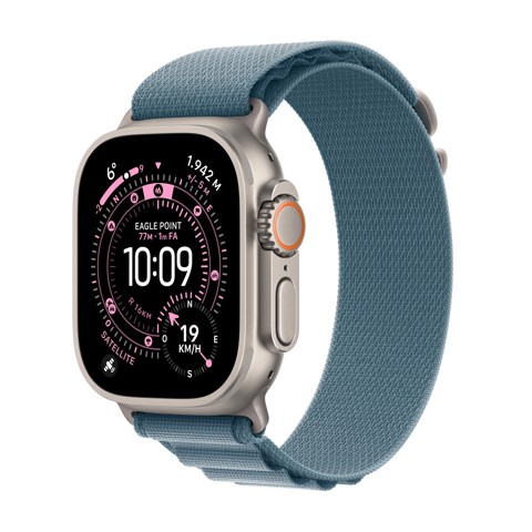 Apple Watch Ultra 3 GPS + Cellular 49mm Cassa Titanio con Alpine Loop Blu Chiaro - Large
