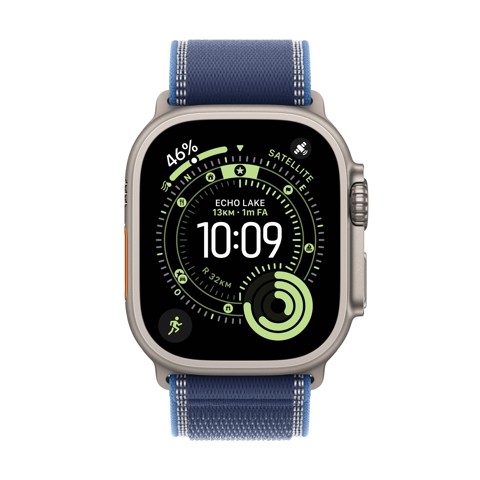 Apple Watch Ultra 3 GPS + Cellular 49mm Cassa Titanio con Trail Loop Blu/Blu Acceso - M/L