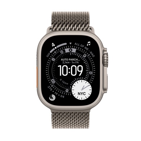 Apple Watch Ultra 3 GPS + Cellular 49mm Cassa Titanio Naturale con Loop in maglia Milanese Titanio - Medium