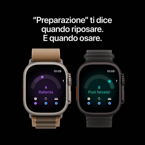 Apple Watch Ultra 4 GPS + Cellular, Cassa 49 mm in titanio nero con Trail Loop borgogna - M/L