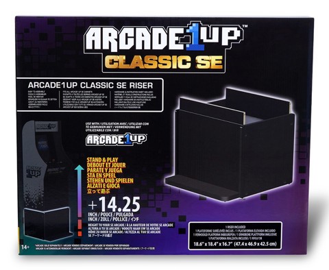 Arcade1Up GEN-R-406000 Accessorio per cabinato da sala giochi Stand Nero Legno new Arcade1Up Pac-Man Classic SE, Ms. Pac-Man Classic SE, and Mortal Kombat Classic SE ONLY