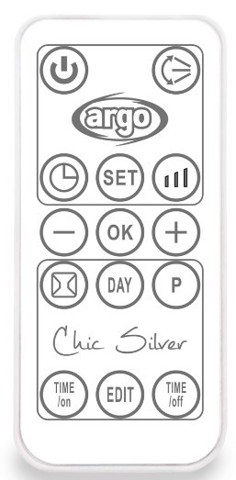 Argoclima Chic silver Interno Argento Riscaldatore ambiente elettrico con ventilatore