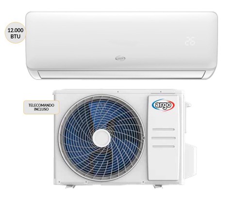 Argoclima Climatizzatore MONO split 12000 btu Wi-Fi CLIMADESIGN12UE + CLIMADESIGN12UI Climatizzatore Fisso