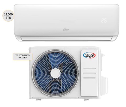 Argoclima Condizionatore MONO split 18000 btu Wi-Fi CLIMADESIGN18UE + CLIMADESIGN18UI Climatizzatore Fisso