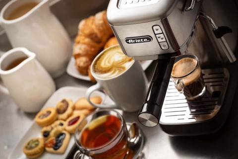 Ariete 1380 Macchina da caffè per con caffè in polvere e cialde ESE, 1300 W, 1,1 L