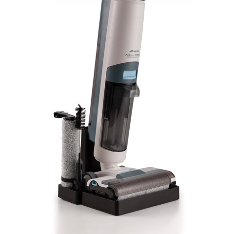 Ariete 2483 Aqua Force Wash & Vacuum, Aspirapolvere Intelligente, Lavapavimenti cordless, Senza fili, Aspira e lava, Peli animali, Sporco liquido e secco, Capacità 700ml, Accessori inclusi