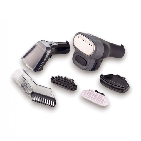 Ariete 2484 Spot Cleaner Steam PRO 5in1, Lavatappeti e pulitore a vapore, Elimina macchie da interni Auto, Divani, Moquette, Materassi, tappeti, 1800W, 3 modalità di pulizia, Elevata potenza aspirante, Pet care, 2 serbatoi