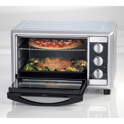 Ariete 985 Forno Elettrico Ventilato 30 litri - Bon Cuisine 300 - Doppio vetro - Temperatura max 230° - 1500 Watt - 6 posizioni cottura - Timer 60’