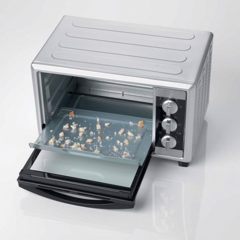 Ariete 985 Forno Elettrico Ventilato 30 litri - Bon Cuisine 300 - Doppio vetro - Temperatura max 230° - 1500 Watt - 6 posizioni cottura - Timer 60’