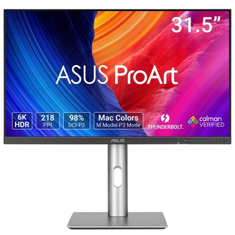 ASUS ProArt PA32QCV Monitor PC 80 cm (31.5") 6016 x 3384 Pixel 6K Ultra HD LCD Argento