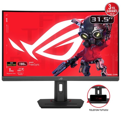 ASUS ROG Strix XG32WCS Monitor PC 80 cm (31.5") 2560 x 1440 Pixel Quad HD LED Nero