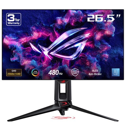 ASUS ROG Swift OLED PG27AQDP Monitor PC 67,3 cm (26.5") 2560 x 1440 Pixel Quad HD Nero