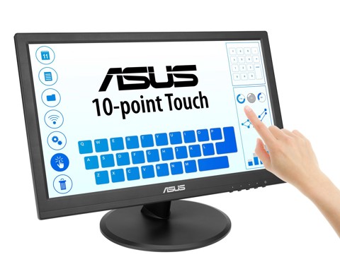 ASUS Touch VT169HE Monitor PC 39,6 cm (15.6") 1920 x 1080 Pixel Full HD LED Touch screen Da tavolo Nero