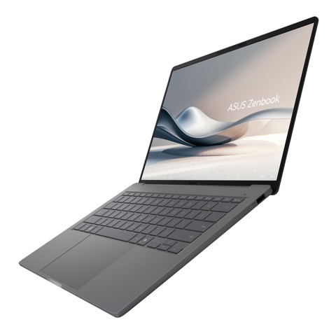 ASUS Zenbook A14 UX3407QA-QD213W Qualcomm Snapdragon X1-26-100 Computer portatile 35,6 cm (14") WUXGA 16 GB LPDDR5x-SDRAM 512 GB SSD Wi-Fi 6E (802.11ax) Windows 11 Home Grigio