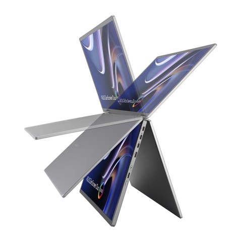 ASUS ZenScreen Duo OLED MQ149CD Monitor PC 35,6 cm (14") 1920 x 1200 Pixel WUXGA Argento