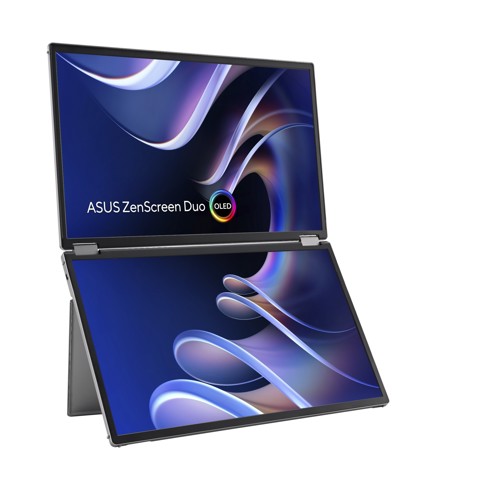 ASUS ZenScreen Duo OLED MQ149CD Monitor PC 35,6 cm (14") 1920 x 1200 Pixel WUXGA Argento