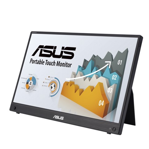 ASUS ZenScreen MB16AHT Monitor PC 39,6 cm (15.6") 1920 x 1080 Pixel Full HD Touch screen Nero