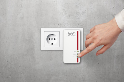 AVM FRITZ!Powerline 1260E WLAN Set International 1200 Mbit/s Collegamento ethernet LAN Wi-Fi Bianco 2 pezzo(i)