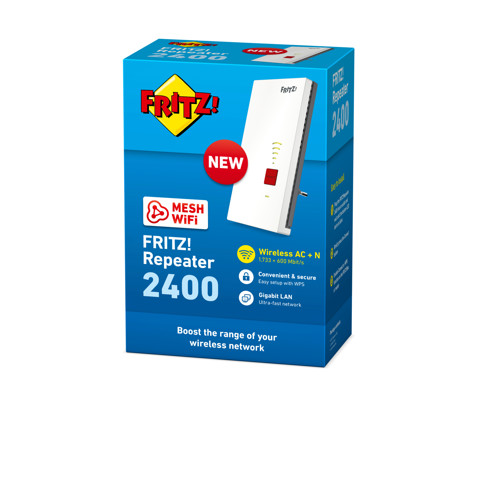 AVM FRITZ!Repeater 2400 Ripetitore di rete 2333 Mbit/s Bianco