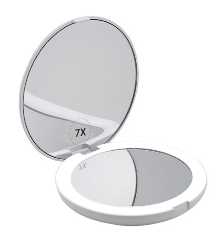 Beauty Touch Specchio luminoso da viaggio doppio specchio 7x/1x