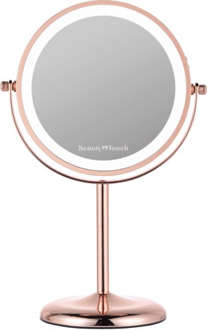 Beauty Touch XDGF736 specchietto per trucco Libera installazione Rotondo Rose Gold
