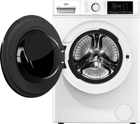 Beko b100 BMX8126DW 8kg classe A bianco, inverter 1200 giri, display XL, oblò bianco, vapore