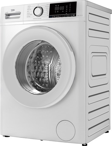 Beko b100 BMX8126DW 8kg classe A bianco, inverter 1200 giri, display XL, oblò bianco, vapore