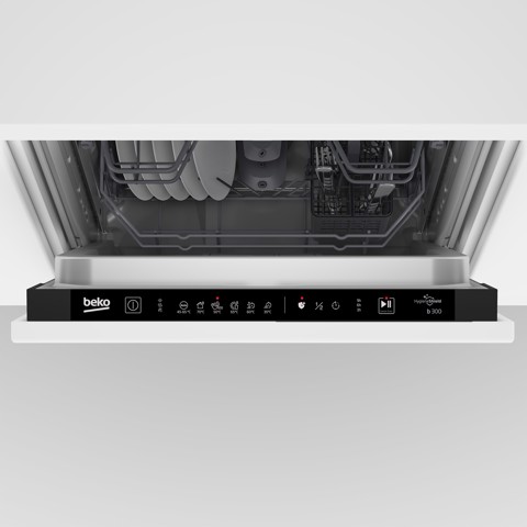 Beko b300 BDIS16030, Lavastoviglie 45 cm, classe D, 10 coperti, 48 dBA
