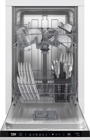 Beko b300 BDIS16030: Lavastoviglie a Scomparsa Totale Slim, 45 cm, 10 Coperti