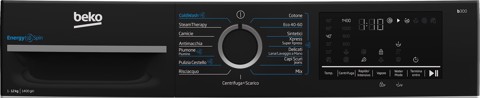 Beko b300 BMGWT41241B: Lavatrice EnergySpin 12kg, Classe A, 1400giri