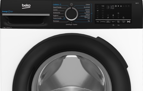 Beko b300 BMGWU4941B: Lavatrice EnergySpin 9kg, Classe A, 1400giri