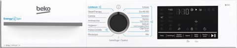 Beko b300 BMW10149DB: Lavatrice 10kg, classe A-30%, 1400giri,VApore