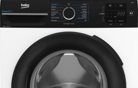 Beko b300 BMWG10147EB, Lavatrice 10kg, classe A-10%, 1400giri, Display Touch, tecnologia EnergySpin™, funzione a vapore