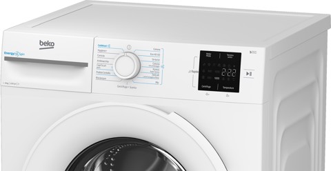 Beko b300 BMWRU3821W Lavatrice 8kg, Classe A, 1200giri, colore bianco, tecnologia EnergySpin™, cassetto detersivo autopulente