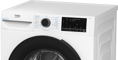 Beko b300 BMWT31241A: Lavatrice 12kg, Classe A, 1400giri, linea estetica NX, motore ProSmart Inverter, Display Touch, oblò nero, tecnologia EnergySpin™, tecnologia a vapore SteamCure™