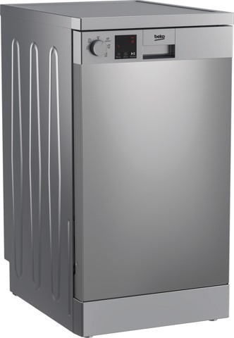 Beko b300 DVS05030X, Lavastoviglie 45cm, Classe D, 10 coperti, Inox, 47 dBA