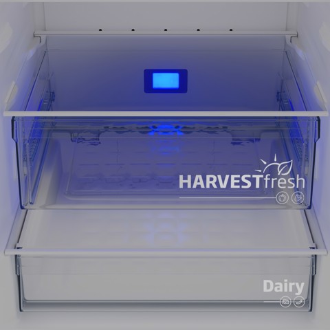 Beko B3RCNE564HDXB frigorifero con congelatore Libera installazione 490 L E Metallico